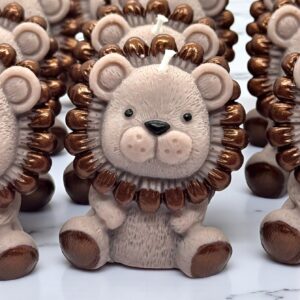 Vela Souvenir León en Tul para Baby Shower y Bautizos | 12 Colores | Chile