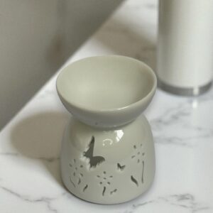difusor mariposa ceramica artesanal para wax melts y aromaterapia