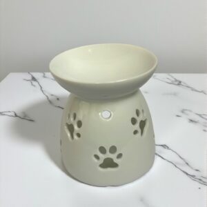 Difusor huellita de cerámica artesanal para wax melts y aromaterapia