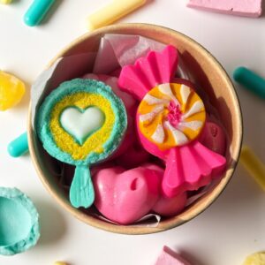 Wax melts Dulce Hechizo con aroma a chicle tutti frutti de cera de soja natural