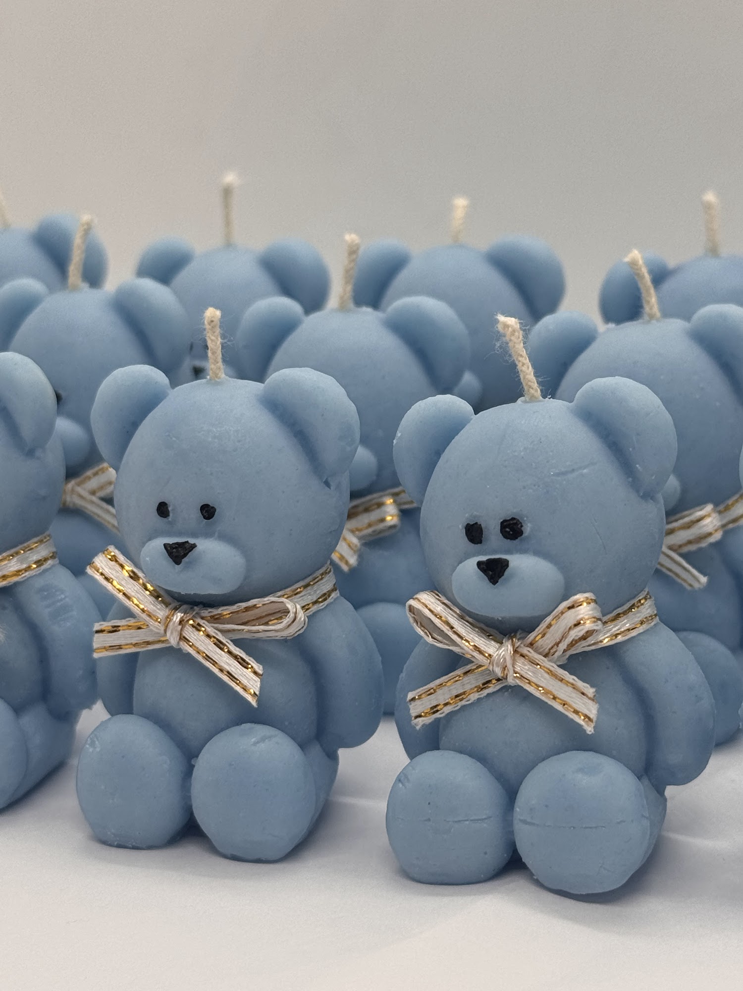 Vela Osito en Tul Souvenir - Personalizable Baby Shower