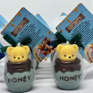 Vela Osito Miel en Tul 30g - Vela Artesanal Premium