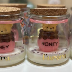 Vela Souvenir Osito Miel  Personalizada