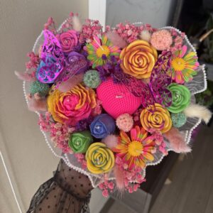 Bouquet Velas Arcoíris Premium - Ramo 7 Colores
