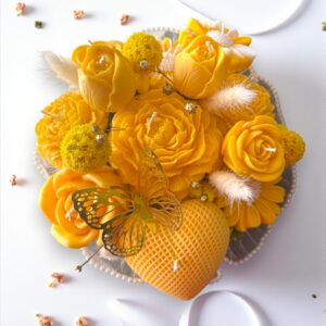 Bouquet velas artesanales Destellos ramo decorativo hecho a mano