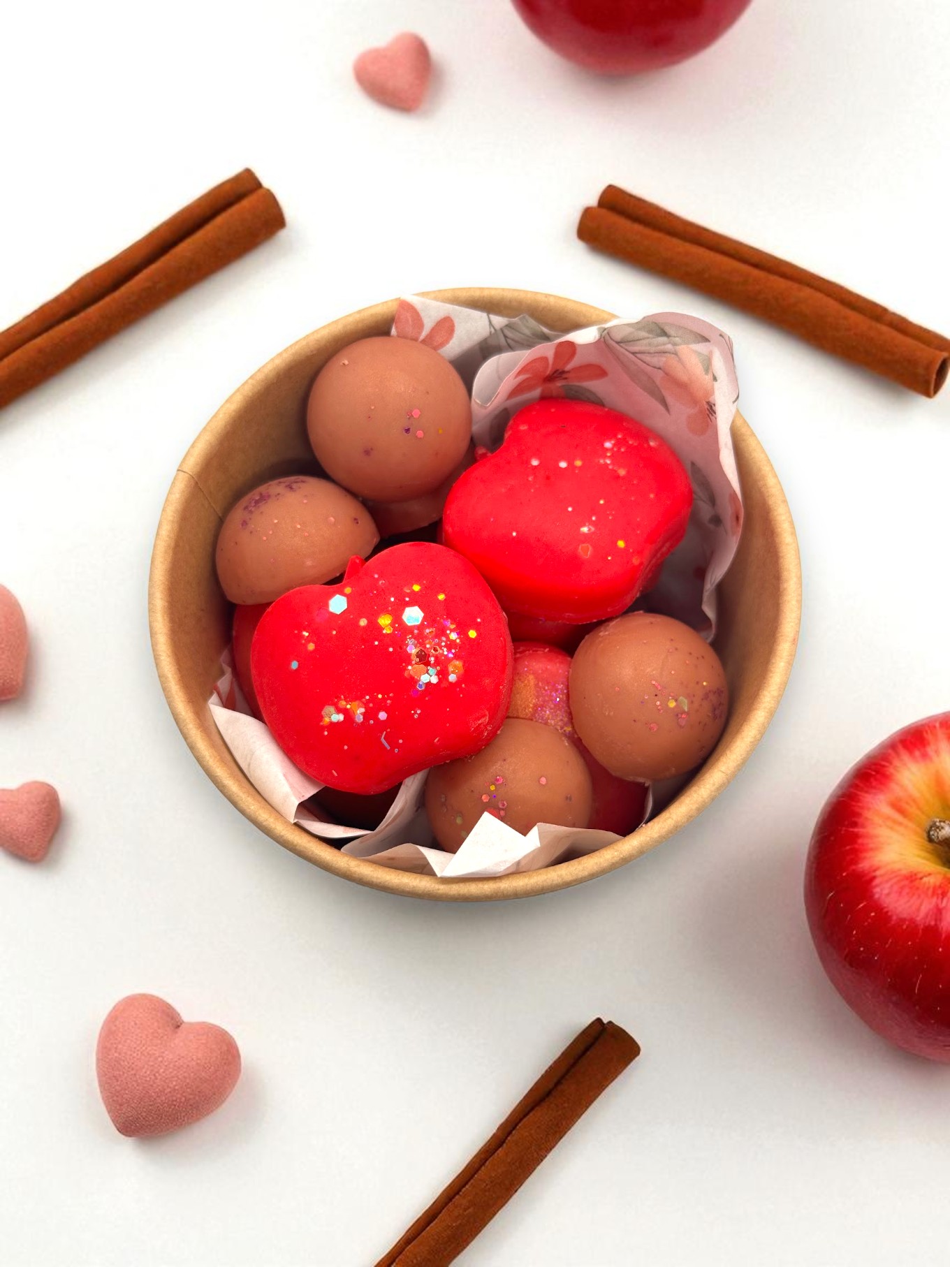 Wax melts Manzana Canela de cera de soja natural con aroma dulce y especiado