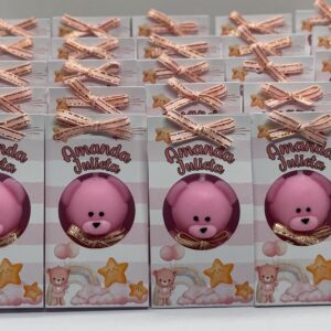 Vela Osito en Cajita Souvenir - Personalizable Baby Shower