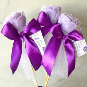 Souvenir Rosas en Tul Personalizado