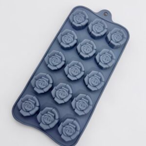 Molde Silicona Rosas 15 Cavidades para Wax Melts