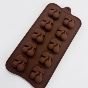 Molde Silicona Cerezas 10 Cavidades para Wax Melts