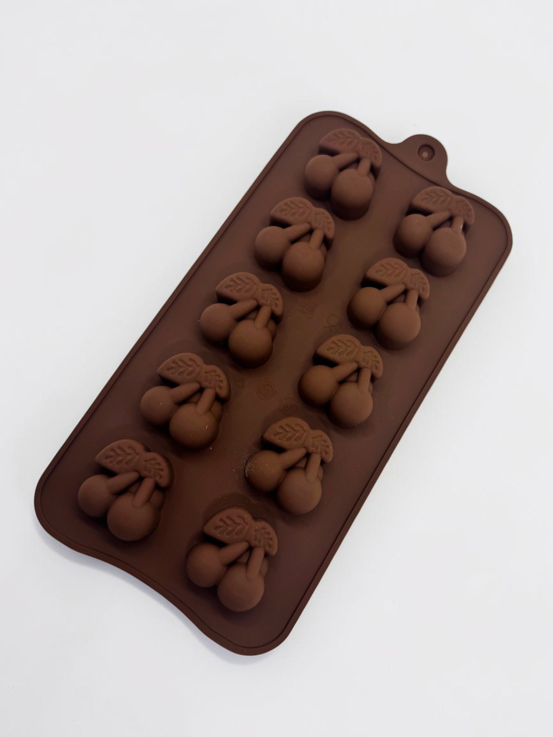 Molde Silicona Cerezas 10 Cavidades para Wax Melts