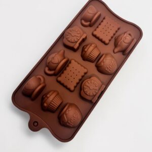 Molde Silicona Hora del Té 15 Cavidades para Wax Melts