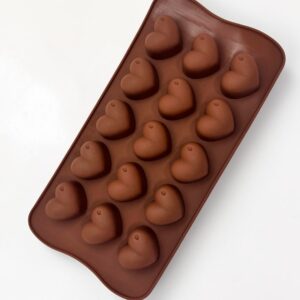 Molde Silicona Corazón 15 Cavidades para Wax Melts
