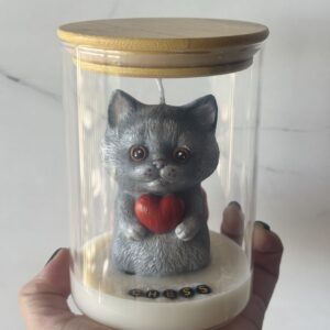 Vela Gatito Personalizado en Envase Premium